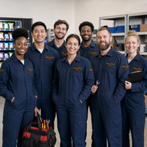 Feel Good Snacks Service Team Feel Good Snacks vending machine service technicians
