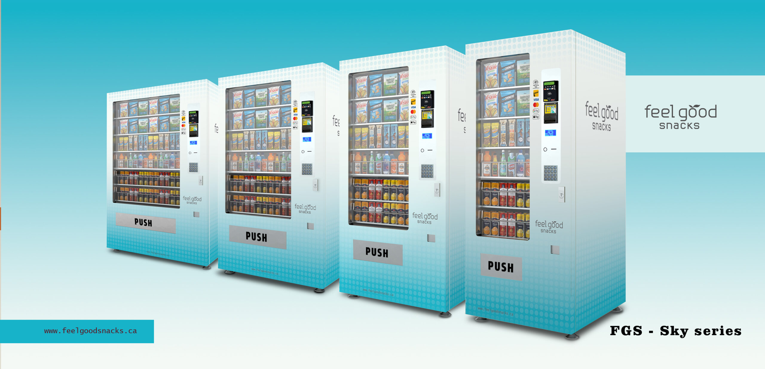 Feel Good Snacks vending machines for sale in Toronto